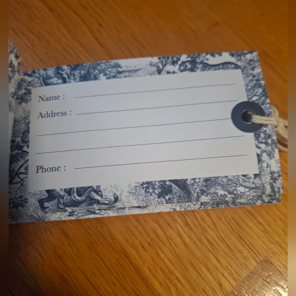 Dior Dioriviera Travel Bag Luggage Tag Set Of 6 Pieces New - Picture 2 of 6